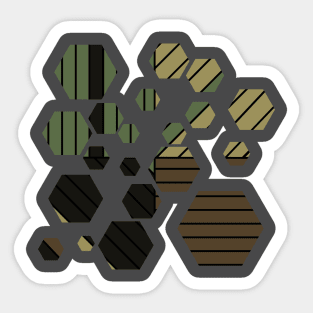 Color outside the Lines - Camo Sticker